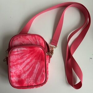 Pink Tie-Dye Crossbody Bag